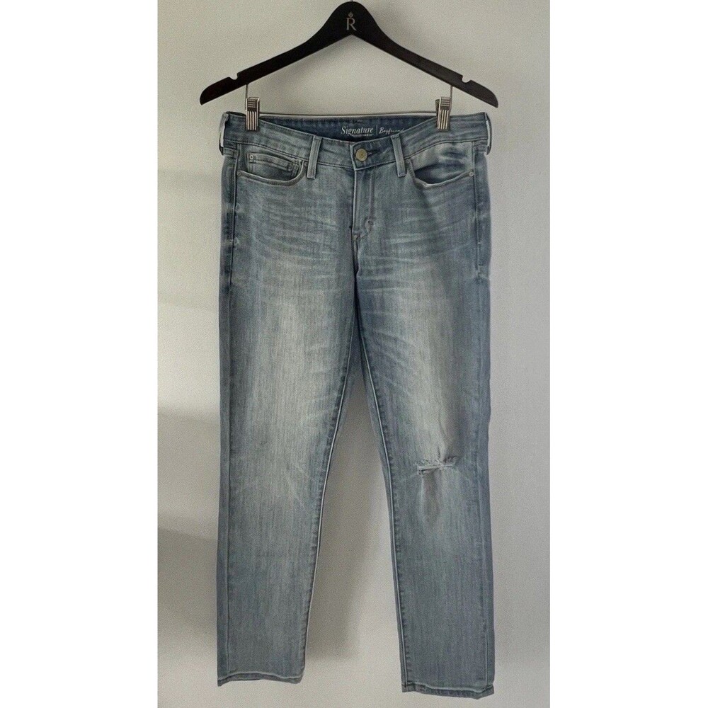 Levi Boyfriend Jean Women’s Sz 7/28 8 In Low Rise 27 In Inseam Skinny Stretch
